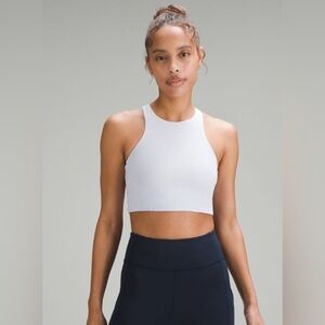 Lululemon Women’s Mesh-Back Train Bra Medium Support Padded A/B Cup White Size 4